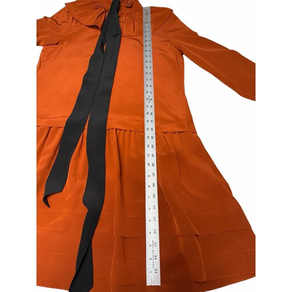 Coach 1941 Tie Neck Ruffle Dress Style #88986 Size 6